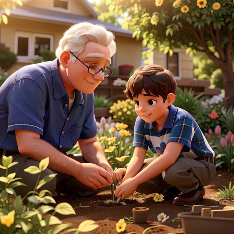 The Boy and His Grandfather