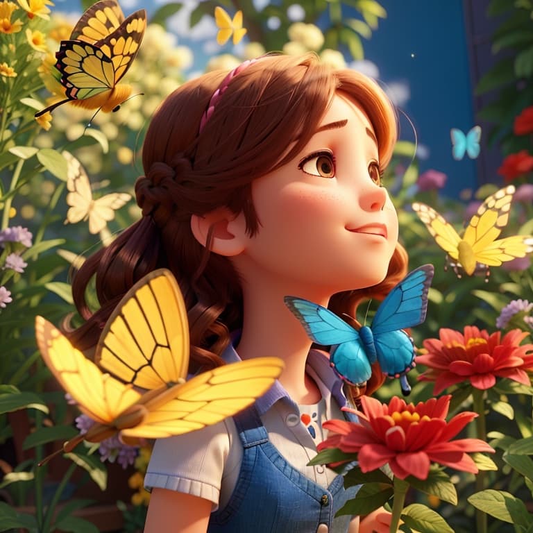 The Butterfly in The Garden